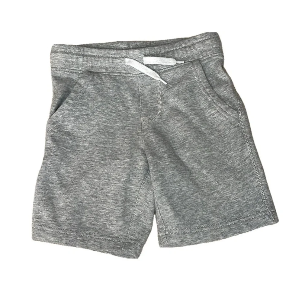 🟢 Old Navy Fleece Jersey Shorts Grey Boy (6/7)